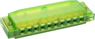 Instrumenty dęte - HOHNER Harmonijka, półprzezroczysta harp, C, zielona - miniaturka - grafika 1