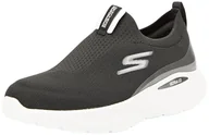 Moda i Uroda OUTLET - Skechers Damskie GO Run LITE Aurora Sky, czarne tekstylne/białe wykończenie, 8 UK, Czarna tekstylna biała wykończenie, 41 EU - miniaturka - grafika 1