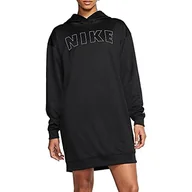 Sukienki - Nike Air Drepk damska sukienka czarny czarny/biały/srebrny lód l - miniaturka - grafika 1