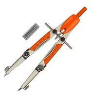 Akcesoria kreślarskie - Leniar Leniar Cyrkiel Szybko przestawny 170mm metal 61500 - miniaturka - grafika 1