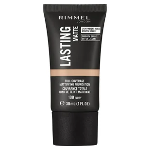 Rimmel Podkład Lasting Matte Foundation 100 Ivory - Podkłady do twarzy - miniaturka - grafika 1