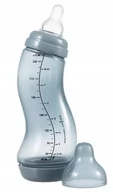 Butelki dla niemowląt - DIFRAX BUTELKA ANTYKOLKOWA NATURALNA WĄSKA 250ML NIEBIESKA - miniaturka - grafika 1