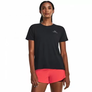 Koszulki sportowe damskie - Damska koszulka treningowa Under Armour UA Rush Energy SS 2.0 - czarna - UNDER ARMOUR - grafika 1