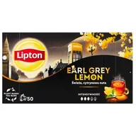 Herbata - Lipton Earl Grey Lemon Herbata czarna 100g 50 torebek - miniaturka - grafika 1