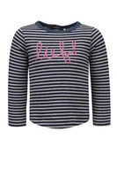 Bluzki damskie - Dziewczęca granatowa bluzka z długim rękawem/Lief - miniaturka - grafika 1