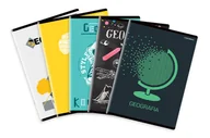 Zeszyty szkolne - Brulion w kratkę, A5, Geografia, mix wzorów - miniaturka - grafika 1