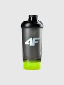 Shakery i bidony sportowe - 4F Shaker 500 ml + 150 ml - czarny Uniwersalny - miniaturka - grafika 1