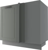Meble kuchenne - Bergamo Szafka Dolna Narożna D13U Szary Mat - miniaturka - grafika 1