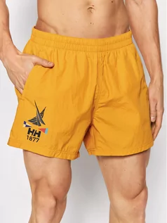 Kąpielówki męskie - Helly Hansen Szorty kąpielowe Cascais 34031 Żółty Regular Fit - grafika 1