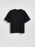 Koszulki dla chłopców - Reserved - Bawełniany t-shirt - czarny - miniaturka - grafika 1