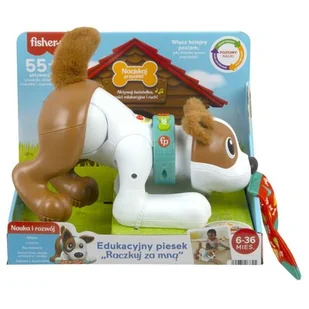 Fisher Price Zabawka Piesek Raczkuj za mną HHH15 - Zabawki interaktywne dla dzieci - miniaturka - grafika 1