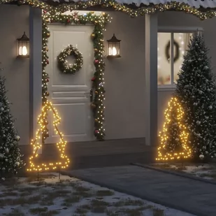 vidaXL Świąteczna choinka na szpikulcach, 115 LED, 90 cm - Oświetlenie świąteczne - miniaturka - grafika 1