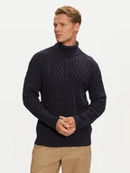 Swetry męskie - Guess Golf M4BR18 Z3HD1 Granatowy Regular Fit - miniaturka - grafika 1