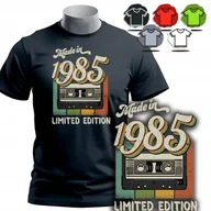 Koszulki męskie - KOSZULKA T-SHIRT MĘSKI - Classic Kaseta NA 40 URODZINY - M - miniaturka - grafika 1