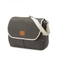 Torby i organizery dla mam - MY BAG'S My Bag's Torba do wózka Flap Bag Happy Family grey - miniaturka - grafika 1