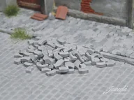 Akcesoria do gier planszowych - Juweela Kostka Brukowa typu W - Jasnoszara 1000 szt. - miniaturka - grafika 1