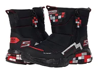 Botki damskie - Skechers 402198L BKRD botki, czarne tekstylne/syntetyczne/czerwone i srebrne wykończenie, 13 UK - miniaturka - grafika 1