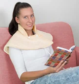 Poduszki, koce i materace lecznicze - Well Life Kołnierz elektryczny z ogrzewaniem na kark i ramiona  0501-P - miniaturka - grafika 1