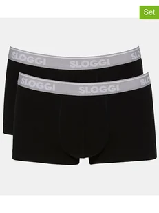 Sloggi Bokserki (2 pary) w kolorze czarnym - Majtki męskie - miniaturka - grafika 1