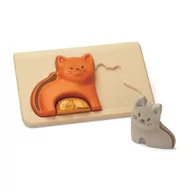 Układanki dla dzieci - Plan Toys Koty Puzzle drewniane - miniaturka - grafika 1