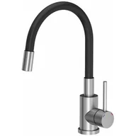 Baterie kuchenne - Missouri bateria kuchenna stal szlachetna / czarny wąż - miniaturka - grafika 1