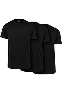 Urban Classics Męski T-shirt Basic Tee 3-pak, różne kolory, rozmiar S - 5XL, Black/Black/Black, M - Koszulki męskie - miniaturka - grafika 1