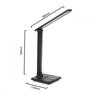 Maclean Lampka biurkowa LED 9W MCE614B Czarna - Lampy stojące - miniaturka - grafika 11