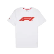 Koszulki sportowe męskie - Męska koszulka F1® Essentials z logo PUMA White - miniaturka - grafika 1