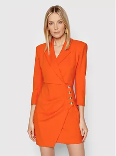 Sukienki - Imperial Sukienka koszulowa ACOCDAW Pomarańczowy Regular Fit - grafika 1