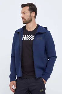 Helly Hansen bluza sportowa Hydropower Ocean 2.0 kolor granatowy z kapturem z nadrukiem - Bluzy męskie - miniaturka - grafika 1