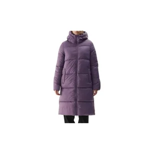 Długi płaszcz 4F puchowy z syntetycznym wypełnieniem damski TDJAF475-50S - Płaszcze damskie - miniaturka - grafika 1