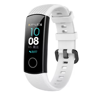 Pasek opaska silikonowa do Honor Band 4/5 "Biały" - Akcesoria do smartwatchy - miniaturka - grafika 1