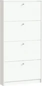 Szafki na buty - Escape szafka na buty z 4 drzwi, szerokość 75 cm, wysokość 148 cm, biały. - miniaturka - grafika 1