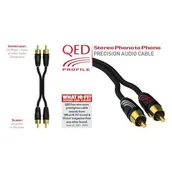 Kable - QED PROFILE Przewód stereo [3.5mm St M - 2RCA M] - 5.0m QE5096 - miniaturka - grafika 1