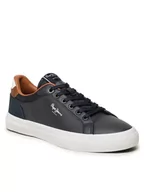 Trampki męskie - Pepe Jeans Tenisówki Kenton Court PMS30839 Granatowy - miniaturka - grafika 1