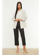 Marynarki i żakiety damskie - Trendyol Blezer w kolorze jasnoszarym - miniaturka - grafika 1