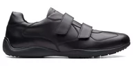Półbuty męskie - Clarks Konrad Ease Półbuty czarne skórzane 42 - miniaturka - grafika 1
