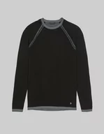 Bluzy męskie - bluza nicolosi czarny - miniaturka - grafika 1