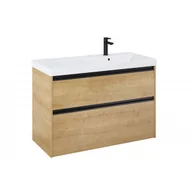 Szafki łazienkowe - ROCA A852060464 Zestaw meblowy unik GAP PRO 100 cm, wersja prawa Jasny Dęb - miniaturka - grafika 1