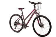 Rowery - Madeira DB CUES 2x9 grafitowo-różowy 21" - miniaturka - grafika 1