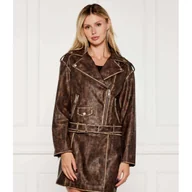 Kurtki damskie - GUESS Ramoneska CHARLENE Oversize fit - miniaturka - grafika 1