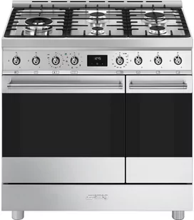 Kuchenka gazowo-elektryczna SMEG C92GPX2 - Kuchenki gazowo-elektryczne - miniaturka - grafika 1
