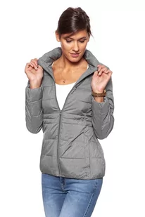 Wrangler, Kurtka damska, Short Puffer Mid Grey Mel W4104V537, rozmiar L - Kurtki damskie - miniaturka - grafika 1