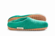 Kapcie męskie - Feltiness, Paputy filcowe chodaki zielone z podeszwą 43 27 cm - miniaturka - grafika 1