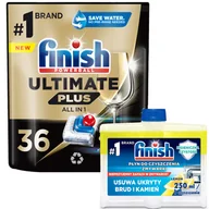 Środki do zmywarek - Finish Ultimate Plus 36 Fresh Kapsułki + Czyścik - miniaturka - grafika 1