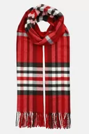 Apaszki i szaliki męskie - Szal Czerwony w Szeroką Kratę Tartan Unisex - miniaturka - grafika 1