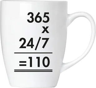 BRUBAKER - 365 x 24/7 = 110 Police - Ceramiczny kubek do kawy - 300 ml - Kubek do kawy - Kubki - miniaturka - grafika 1