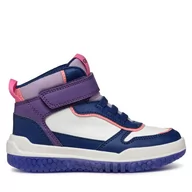 Buty dla dziewczynek - Sneakersy Geox J Buzzerlight Girl J46M8A 0BC14 C4269 S Granatowy - miniaturka - grafika 1