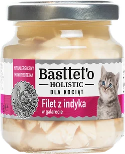Basttet'o Holistic filet z indyka w galerecie dla kociąt 130g - Mokra karma dla kotów - miniaturka - grafika 1