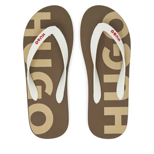 Japonki HUGO Arvel 50497860 Beżowy - Klapki i japonki męskie - miniaturka - grafika 1